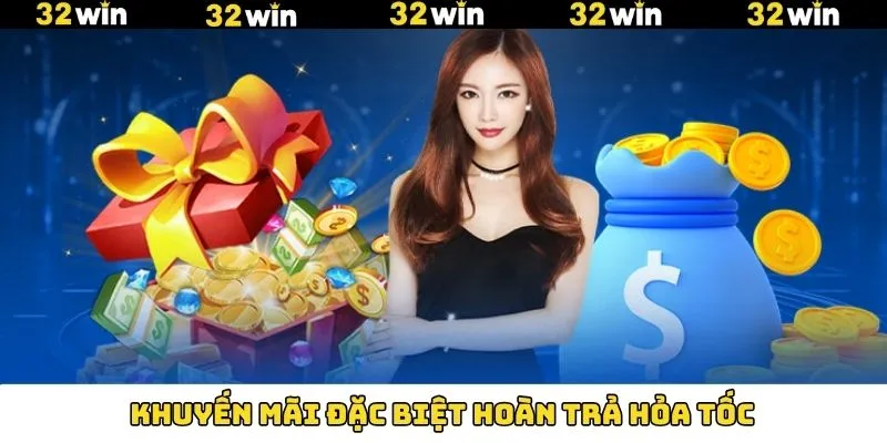 Khuyến Mãi Casino - Nhận Thưởng Không Giới Hạn Tại 32Win 11 Ưu đãi hoàn tiền siêu tốc lên đến 2% tại 32Win